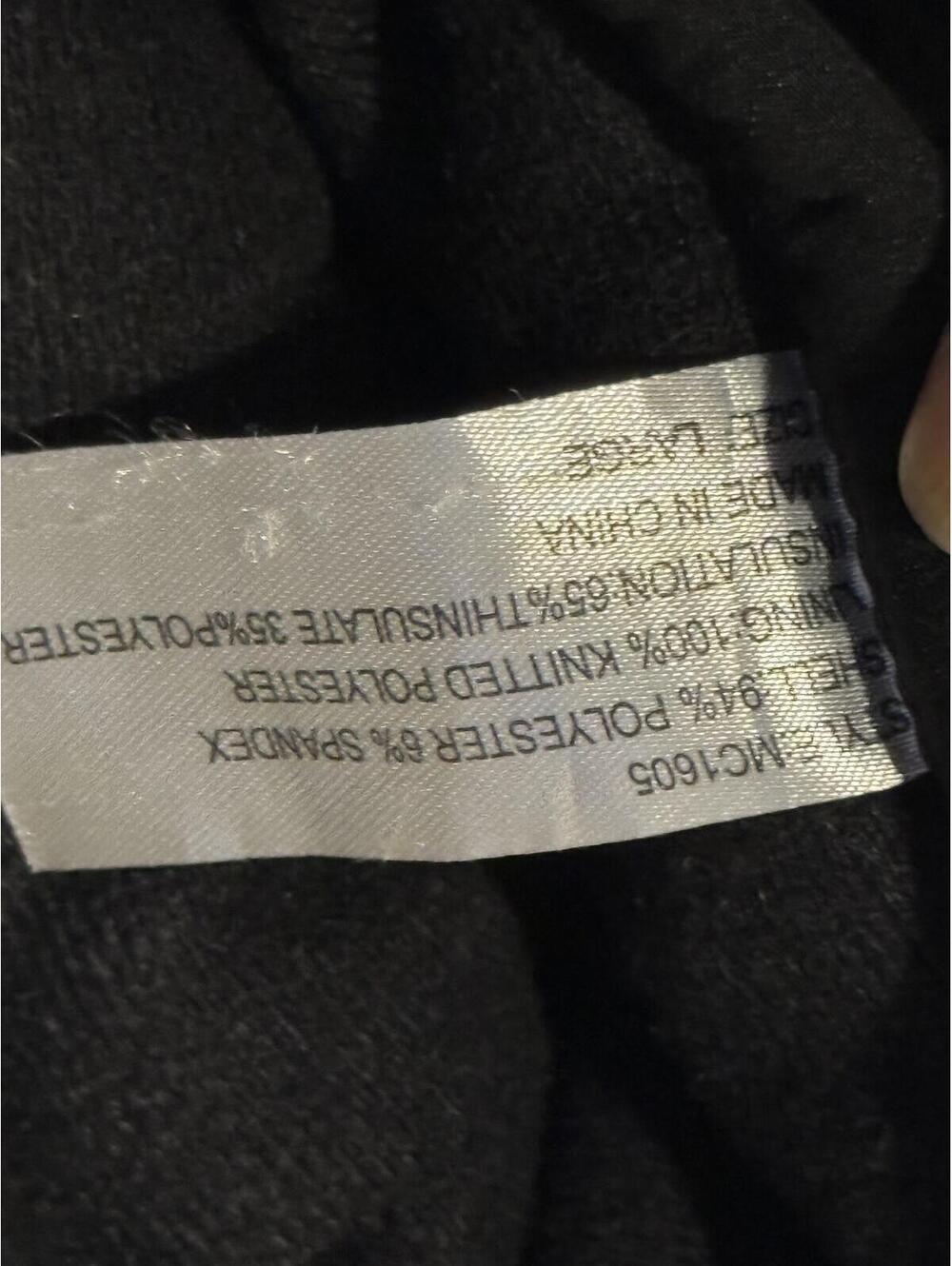Large Black Ski Gloves - Picture 5 of 5